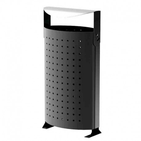 Papelera acero arco iris