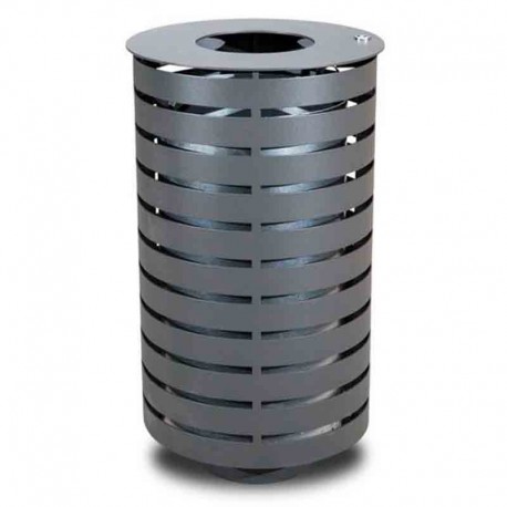 Papelera acero portaló