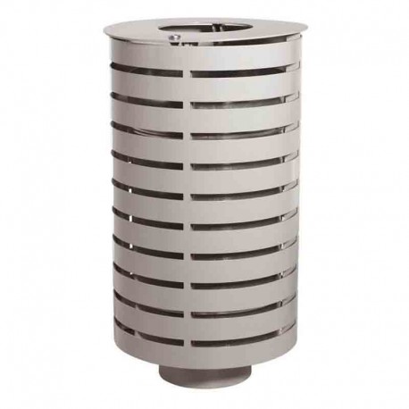 Papelera acero portaló