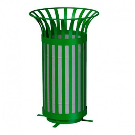 Papelera acero margarita