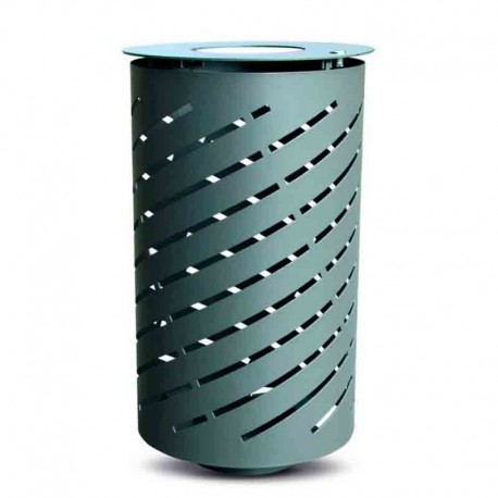 Papelera acero spiral