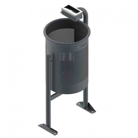 Papelera barcelona con cenicero