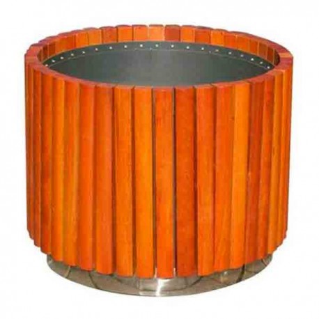 Jardinera circular madera newport