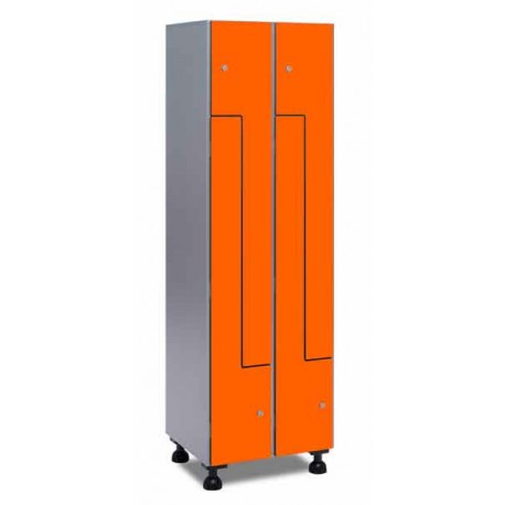 Taquillas de melamina con puertas fenólicas