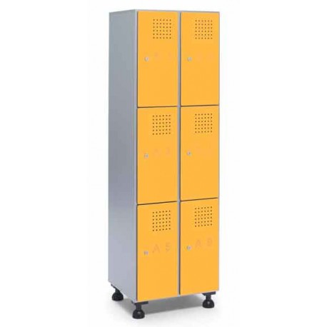 Taquillas de melamina con puertas fenólicas