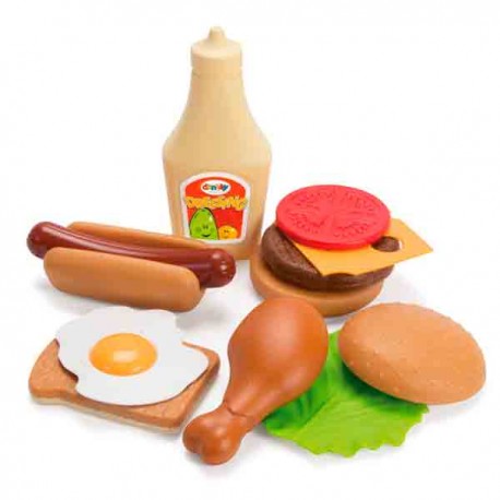 Conjunto de comida para jugar