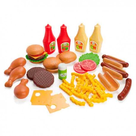 Conjunto barbacoa de comida 56 piezas