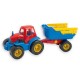 Tractor con trailer de juguete