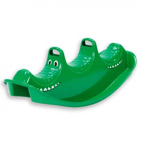 Balancín cocodrilo de plástico