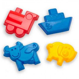 Moldes de plástico para arena 32 unidades