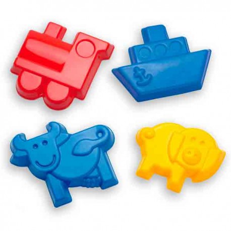 Moldes de plástico para arena 32 unidades