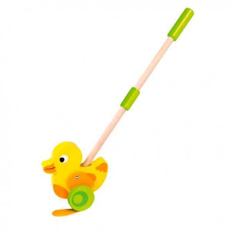 Andador patito de madera