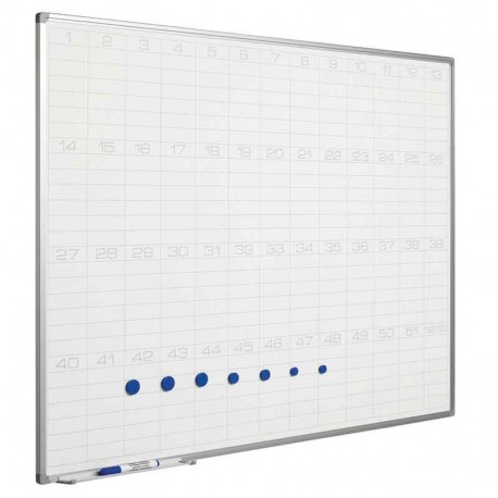 Pizarra blanca magnética planning