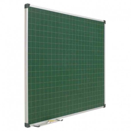 Pizarra verde acero vitrificado cuadriculada