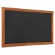 Pizarra negra marco madera rústica