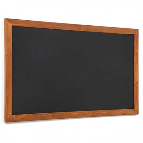 Pizarra negra marco madera rústica