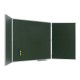 Pizarra verde tríptico