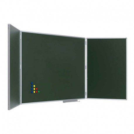 Pizarra verde tríptico