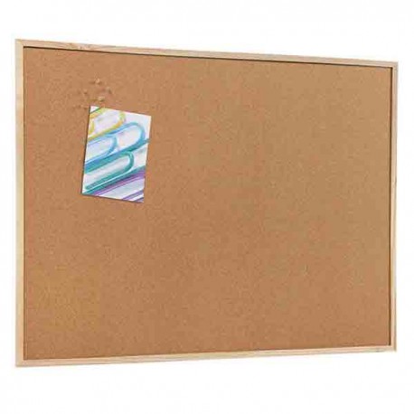 Tablero de corcho básico marco de madera