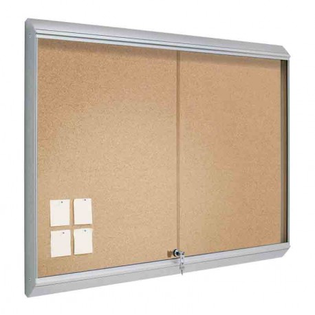 Vitrina Zenit de corcho puerta corredera