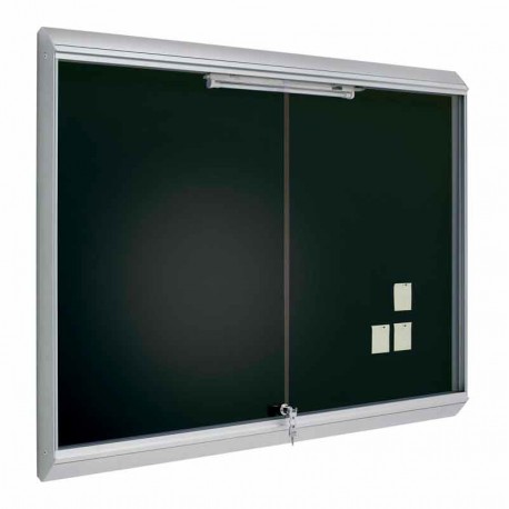 Vitrina Zenit de corcho tapizado con luz