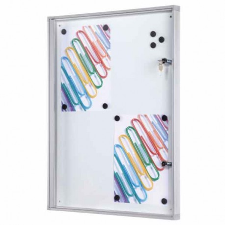 Vitrina de anuncios pizarra blanca