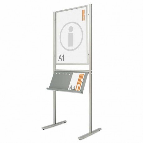 Expositor de información con panel