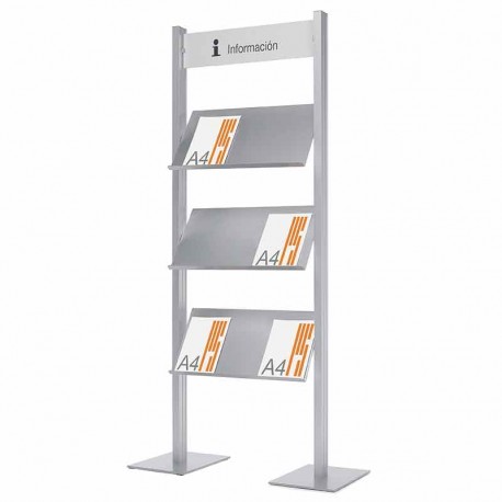 Expositor de información Quadra una cara