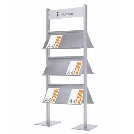 Expositor de información Quadra dos caras