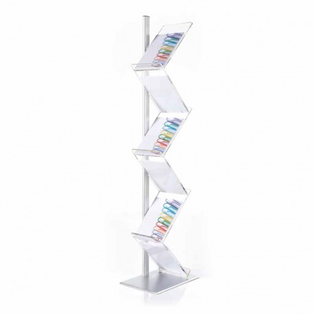 Expositor portacatálogos portátil zig-zag