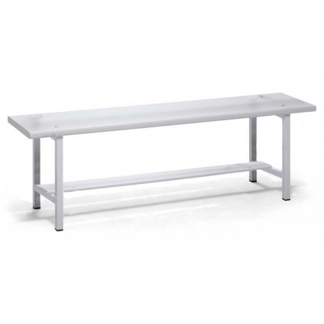 Banco de vestuario estratificado con balda