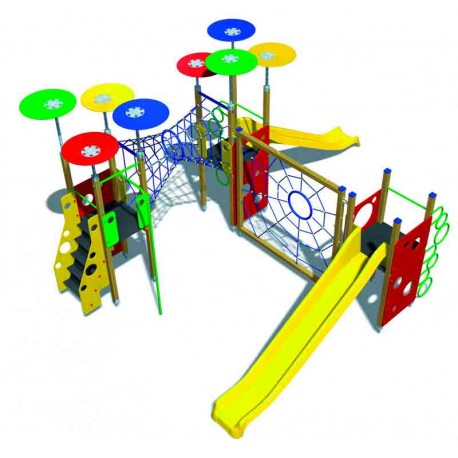 Sistema de juego dos toboganes