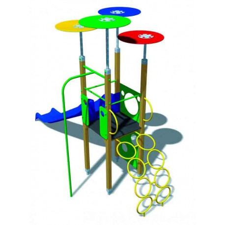 Sistema de juego tobogán y barra