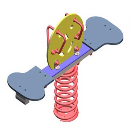 Muelle balancín 2 plazas luna