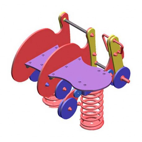 Muelle balancín dos plazas sidecar