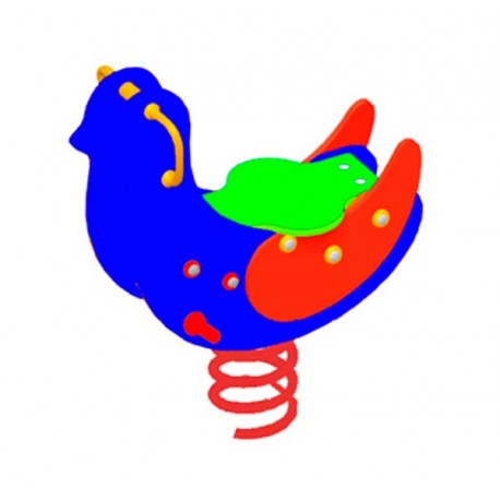 Muelle balancín pájaro loco