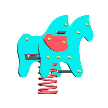 Muelle balancín potro