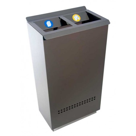 Papelera acero Ecologic