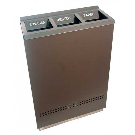 Papelera acero Ecologic