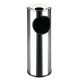 Papelera con cenicero acero Inox