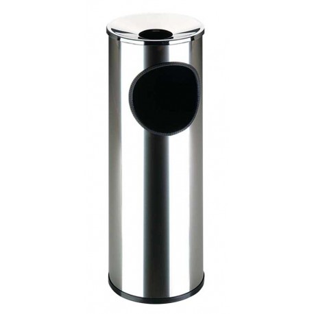 Papelera con cenicero acero Inox