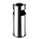 Papelera con cenicero acero satinado Inox