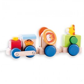 Tren safari de madera