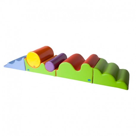 Conjunto cilindros, ondas y montaña 276 cm