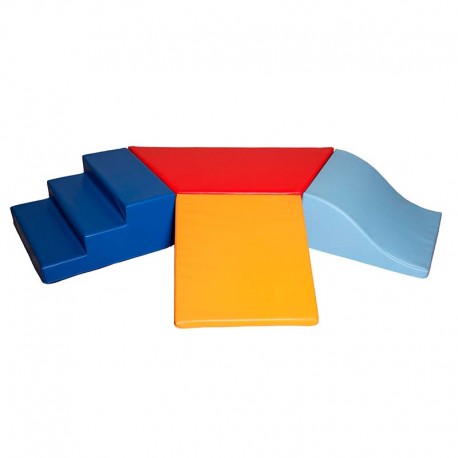 Conjunto bloque, escalera y rampas