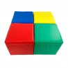 Conjunto 4 cubos de colores de espuma