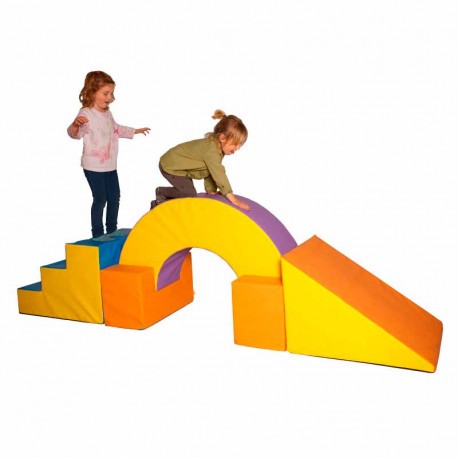 Conjunto puente, escalera y rampa