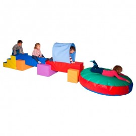 Conjunto psicomotricidad 8 piezas L 455 cm