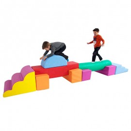 Conjunto psicomotricidad 9 piezas L 375 cm