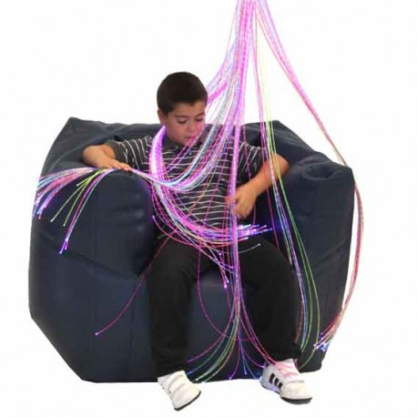 Fibra óptica luz UV